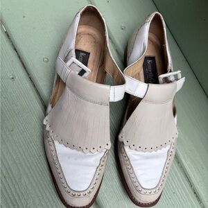 Vintage Kenneth Cole White Leather Shoes 7.5